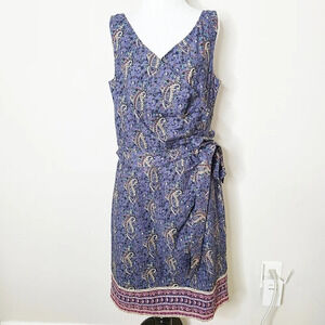 eShakti Paisley Cotton Dress XL 16